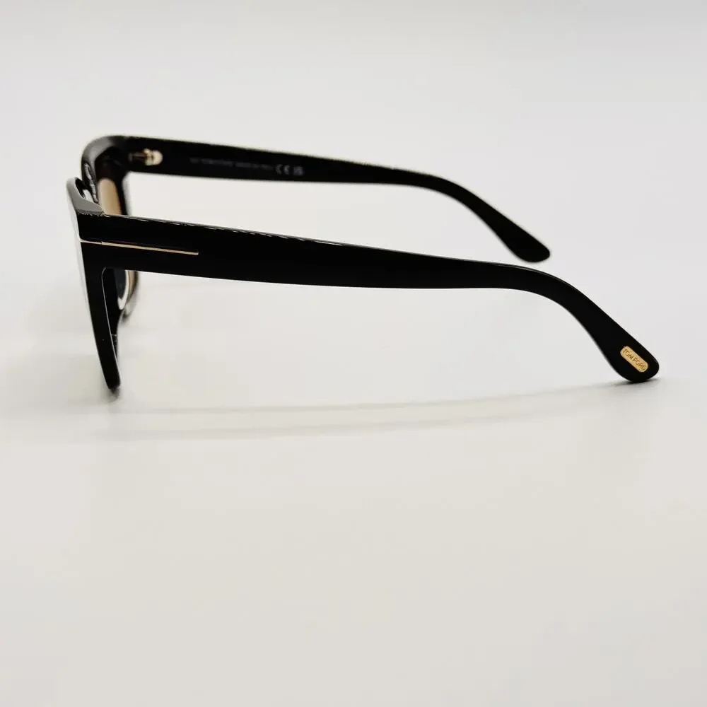 Tom Ford Sunglasses TF1030 01Z Winona Black Cat Eye Brown Gradient 53-15-140